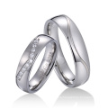 Korean High Quality Couple Rings, Silver Jewelry Diamond Wedding Ring